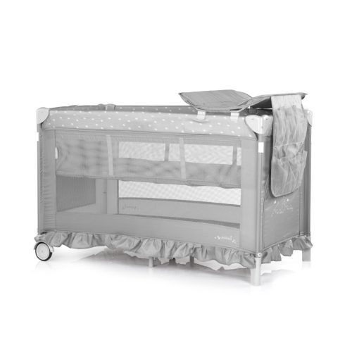 Chipolino Palace multifunkciós utazóágy baldachinnal - Platinum