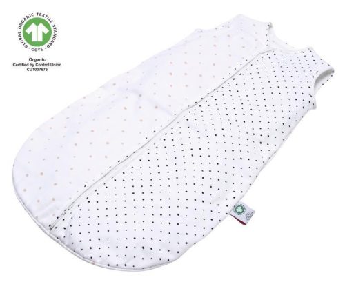 MOTHERHOOD Hálózsák muszlin BIO 0-6 hó 0,5 tog - Pink and Black Dots