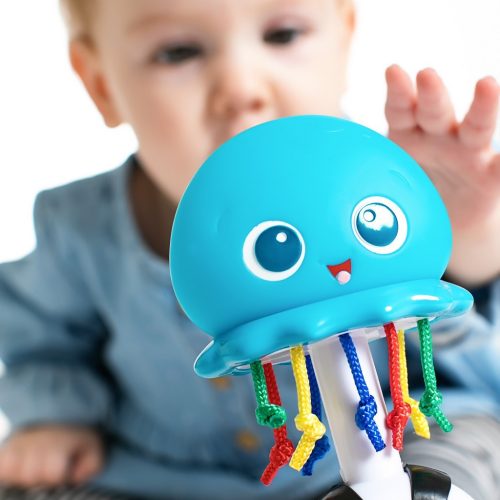 Baby Einstein Zenélő és világító játék, Ocean Glow Sensory Shaker™, 0 hó+
