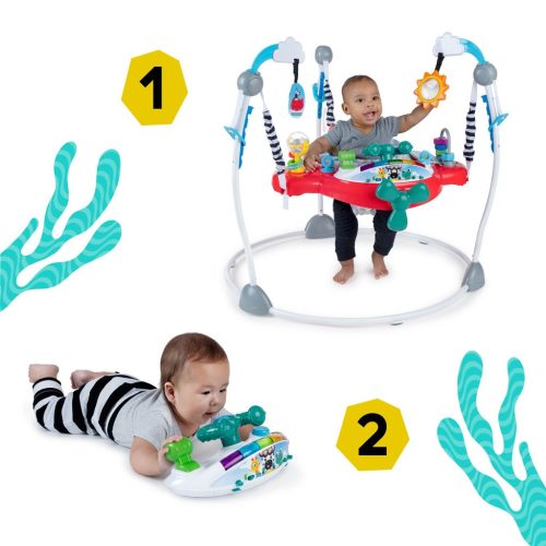 Baby Einstein Ugráló/aktívcentrum, 2in1 Ocean Explorers Airplane Adventure™, 6 hó+, 12 kg-ig