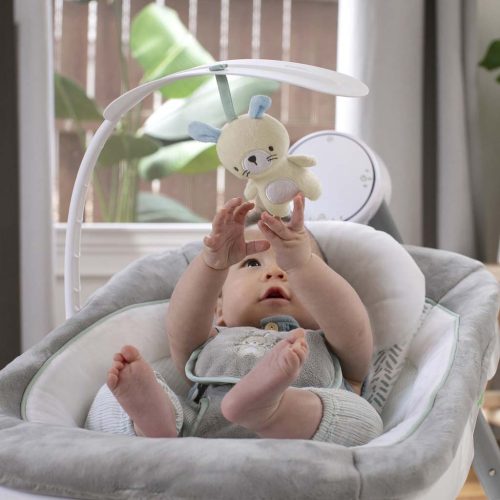 INGENUITY Rezgő hinta dallamokkal, USB Dual-Direction, AnyWay Sway™, Spruce™, 0 hó+, 9 kg-ig