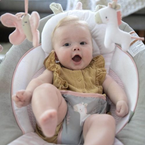 INGENUITY Rezgő pihenőszék dallamokkal, Flora the Unicorn™, 0 hó+, 9 kg-ig