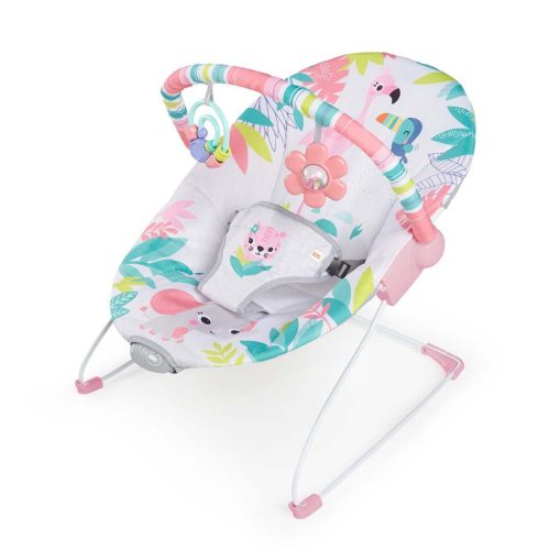 Bright Starts Rezgő pihenőszék, Flamingo Vibes™, 0 hó+, 9 kg-ig