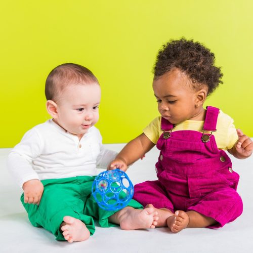 OBALL Játék, Csörgő, 10 cm, blue, 0 hó+