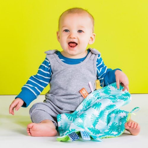 Bright Starts Morzsolókendő C karikán Little Taggies pálma 0hó+