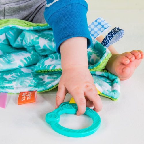 Bright Starts Morzsolókendő C karikán Little Taggies pálma 0hó+