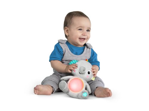 Bright Starts Plüss zenélő világító játék elefánt, Hug-a-bye Baby™, 0 hó+