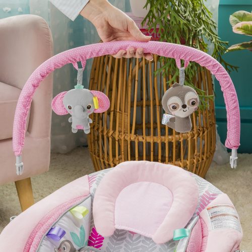 Bright Starts Rezgő pihenőszék dallamokkal, Rosy Vines™, 0 hó+, 9 kg-ig