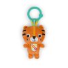 Bright Starts Plüss csörgő tigris C-karikán, Jingle Joy™, 0 hó+