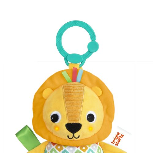 Bright Starts C-karikán játék dallamokkal, oroszlán, Huggin' Lights™, 0 hó+