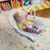 Bright Starts Rezgő hintaszék, Rosy Rainbow™, 0 hó+ 18 kg-ig