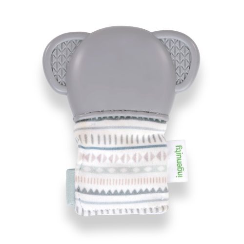 INGENUITY Csörgő/rágóka elefántos kesztyű, Van, 3 hó+