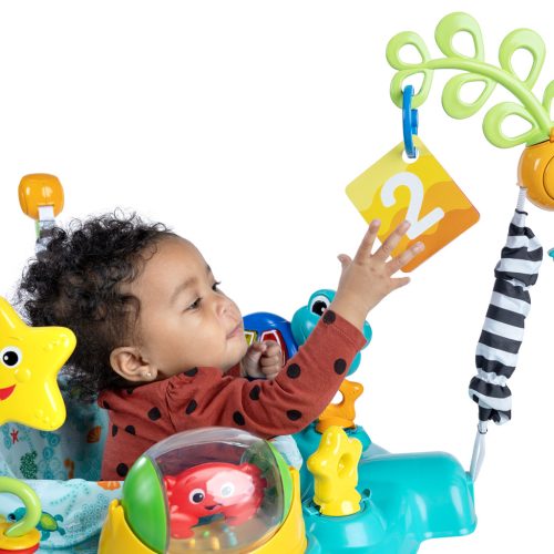 Baby Einstein Ugráló/Tevékenységi központ 2 az 1-ben Curiosity Cove™ 6 hónapos kortól 11 kg-ig