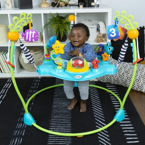 Baby Einstein Ugráló/Tevékenységi központ 2 az 1-ben Curiosity Cove™ 6 hónapos kortól 11 kg-ig