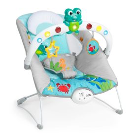   Baby Einstein Zenélő rezgő pihenőszék fényekkel Kick to It Neptune 9 kg-ig