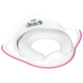   Maltex WC szűkítő fogantyúkkal, puha Hupikék Törpikék - Rózsaszín