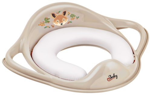 Maltex WC szűkítő fogantyúkkal, puha The Nature Buddies Róka - Bézs