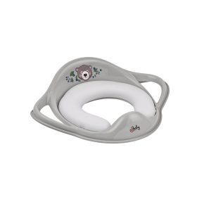   Maltex WC szűkítő puha fogantyúkkal The Nature Buddies Medve - Szürke