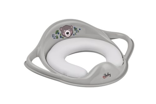 Maltex WC szűkítő puha fogantyúkkal The Nature Buddies Medve - Szürke