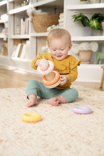 INGENUITY Érzékszervi piramis építőjáték Nally™ 6hó+