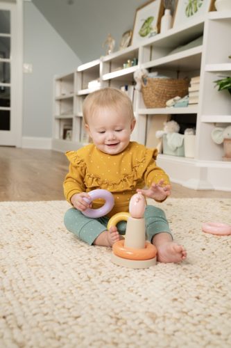 INGENUITY Érzékszervi piramis építőjáték Nally™ 6hó+