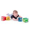 Baby Einstein Textil játék kockák ábécé Alpha Stacks™ 4db, 3hó+
