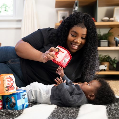 Baby Einstein Textil játék kockák ábécé Alpha Stacks™ 4db, 3hó+