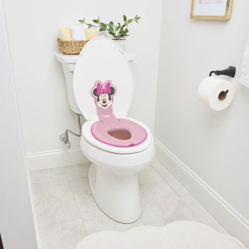 Bright Starts WC szűkítő öntapadós Flip & Sit™ MINNIE MOUSE™ 18 hónapos kortól, 23 kg-ig
