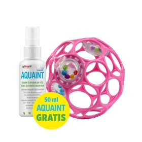   OBALL Játék OBALL™ Csörgő 10 cm 0hó + AQUAINT 50 ml - dark pink