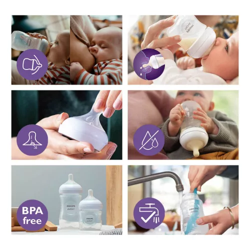 Philips AVENT Natural Response cumisüveg 330 ml, 3h+ +akció