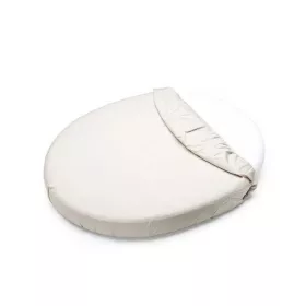   Petite&Mars Vízhatlan lepedő ovális kiságyakhoz, Soft Dream, Oval 84x50 cm, White