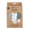 Petite & Mars Bambusz muszlin 3db-os pelenka szett Moussy Grey Planes, 68 x 68 cm