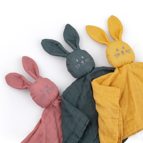 Petite&Mars Bambusz muszlin szundikendő, Hugo Intense Ochre, 0 hó+