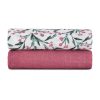 Petite&Mars Bambusz muszlin 2db-os pelenka szett Misty Pink Meadow 120 x 120 cm