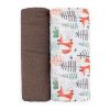 Petite&Mars Bambusz muszlin 2db-os pelenka szett Misty Forest Fox 120 x 120 cm