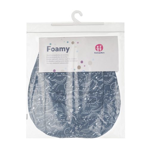 Petite&Mars Ülésbetét babakocsiba, Foamy, Anthracite Dino