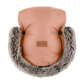   Petite&Mars Kesztyű / Kézmelegítő babakocsira Furry - Pastel Peach
