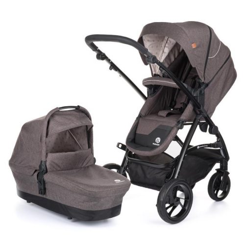 Petite&Mars Vario babakocsihoz mózeskosár, Dark Grey 