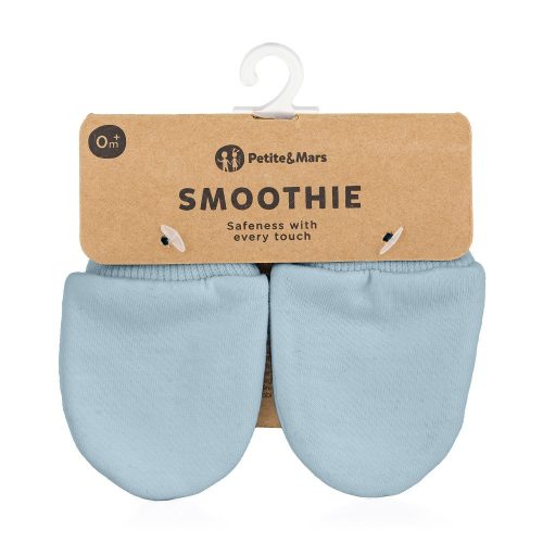 Petite&Mars Újszülött kesztyű, Smoothie, Sky Blue