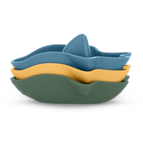 Petite&Mars Szilikon fürdőjáték, Sharks, 6 hó+