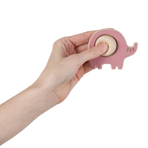Petite&Mars Szilikon játék Elephant Edwin Dusty Rose 6hó+