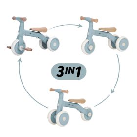 Petite&Mars Multifunkciós tricikli 3v1 Bingo Sterling Blue