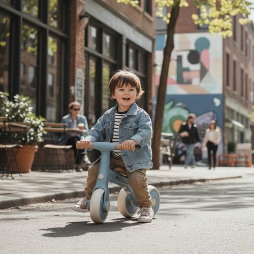 Petite&Mars Multifunkciós tricikli 3v1 Bingo Sterling Blue