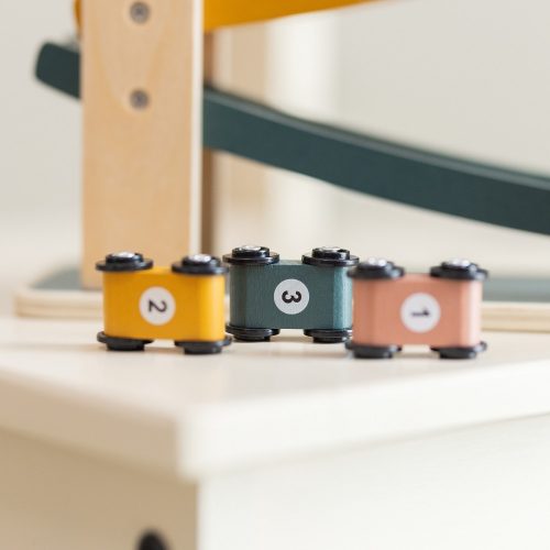 Petite&Mars Fa játék – Versenypálya Milky Way Wood of Mars 18hó+ - Cosmic Blue