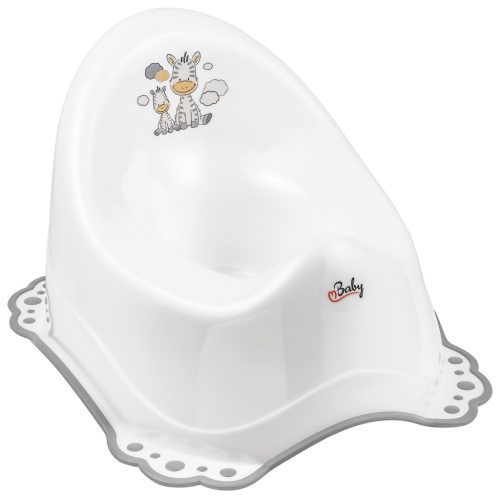 Maltex Csúszásmentes Zebra bili - Fehér/Szürke