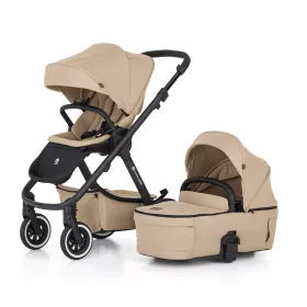   Petite&Mars Kombinált babakocsi, ICON 2in1, Mocha Beige, LITE AIR