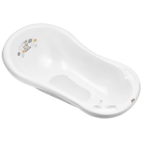   Maltex Kád leeresztő dugóval és csúszásgátló betéttel Zebra 84 cm - Fehér