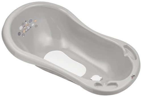 Maltex Kád leeresztő dugóval és csúszásgátló betéttel Zebra 84 cm - Szürke