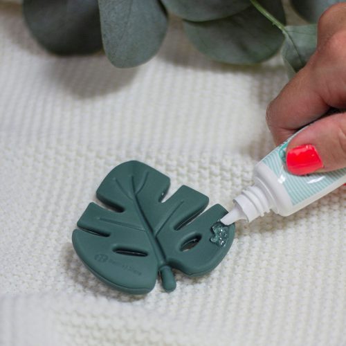 Petite&Mars Szilikon rágóka, Take&Match, Misty Green, 0 hó+