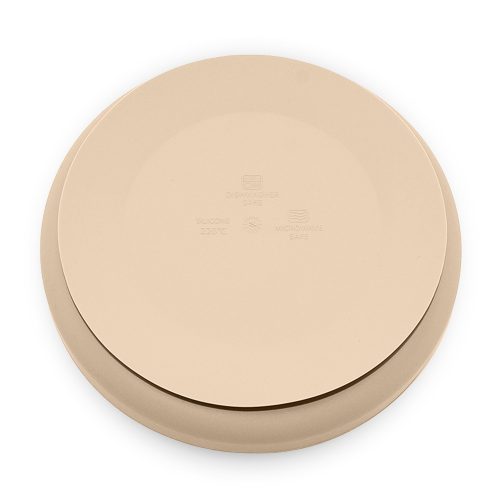 Petite&Mars Szilikon tányér tapadókoronggal, Take&Match, Desert Sand, 6 hó+